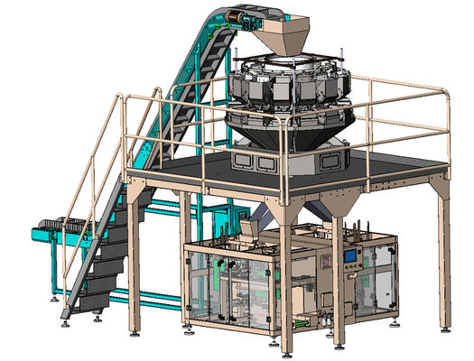 οριζόντια συσκευασία 3PH σφράγισης γεμίζοντας μηχανών σακουλών Premade φασολιών καφέ βάθους 140mm