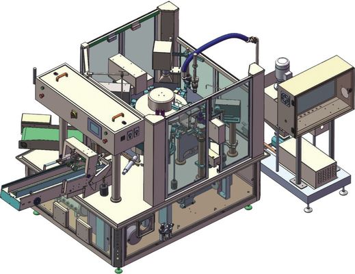 20ppm μεταβίβαση της περιστροφικής μηχανής πλήρωσης σακουλών, υγρό μηχανών συσκευασίας σακουλών Premade